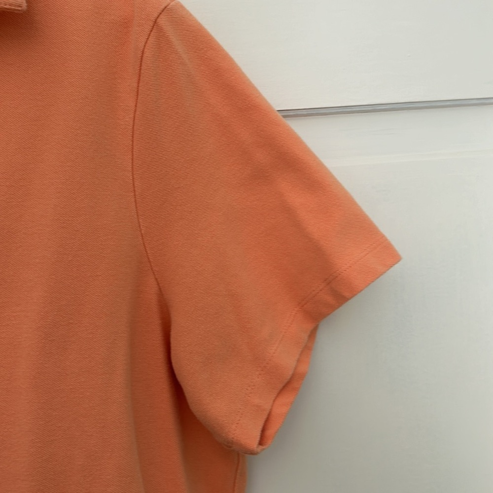 Charter Club Woman 2X Peach Short Sleeve Polo Shirt - Picture 2 of 7